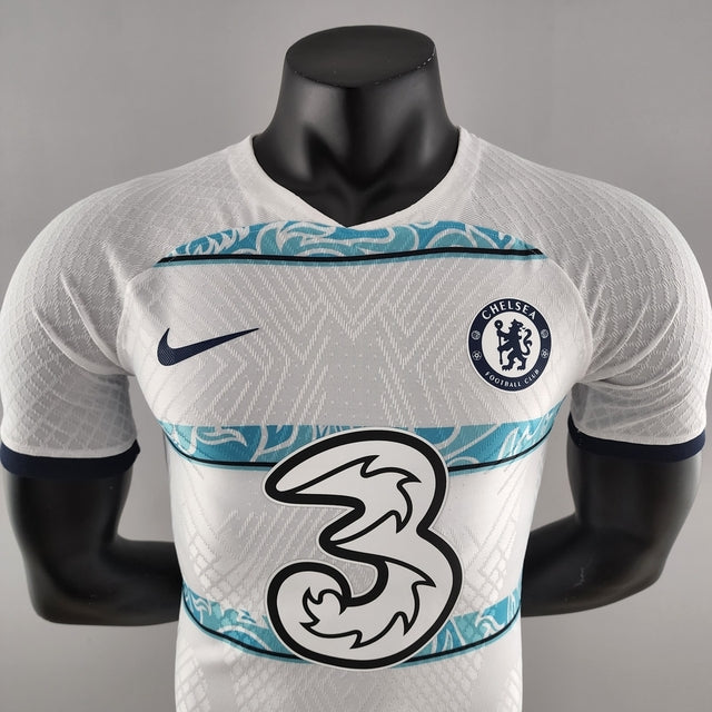 Camisa Chelsea Away 22/23 Jogador Nike Masculina - Branco e Azul