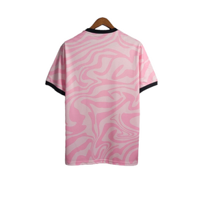 Camisa Flamengo 23/24 Torcedor Adidas Masculina - Rosa com detalhes em preto