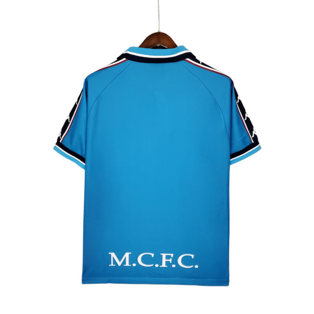 Camisa Manchester City Home Retrô 97/99 Torcedor Masculina - Azul