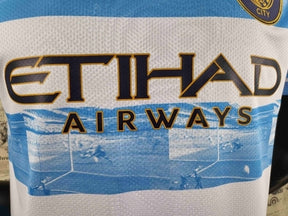 Camisa Manchester City Pré Jogo 22/23 Torcedor Puma Masculina - Azul Celeste e Branco