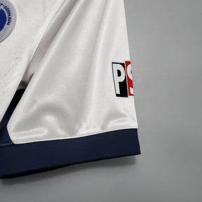 Camisa Retrô Paris Saint-Germain II 1998/1999 - Torcedor Nike Masculina - Branca, azul e vermelha