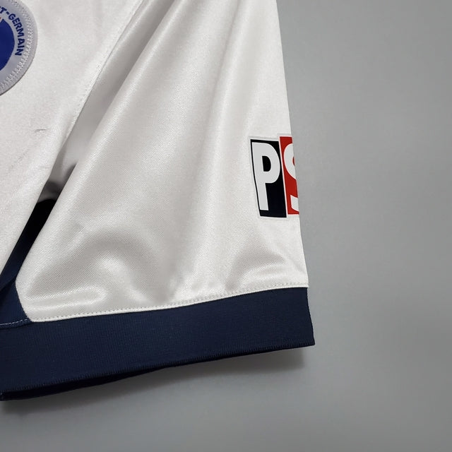 Camisa Retrô Paris Saint-Germain II 1998/1999 - Torcedor Nike Masculina - Branca, azul e vermelha