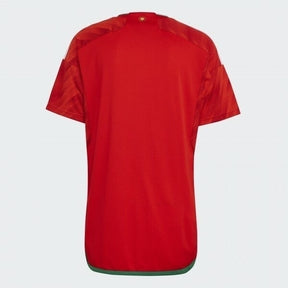 Camisa País de Gales I 22/23 Torcedor Adidas Masculina - Vermelho