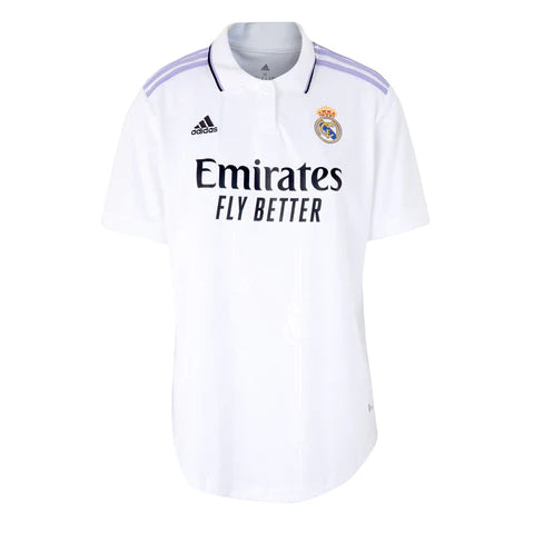 Camisa Real Madrid I 22/23 Adidas Feminina - Branco