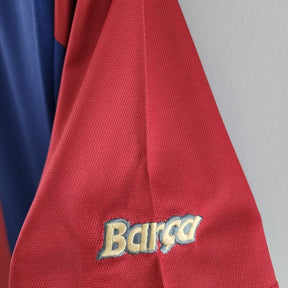 Camisa Retrô Barcelona Home 98/99 Torcedor Nike Masculina - Azul e Grená