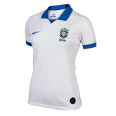 Camisa Seleção Brasileira Copa América 2019/2020 Torcedor Nike Feminina - Branca com detalhes em azul e verde