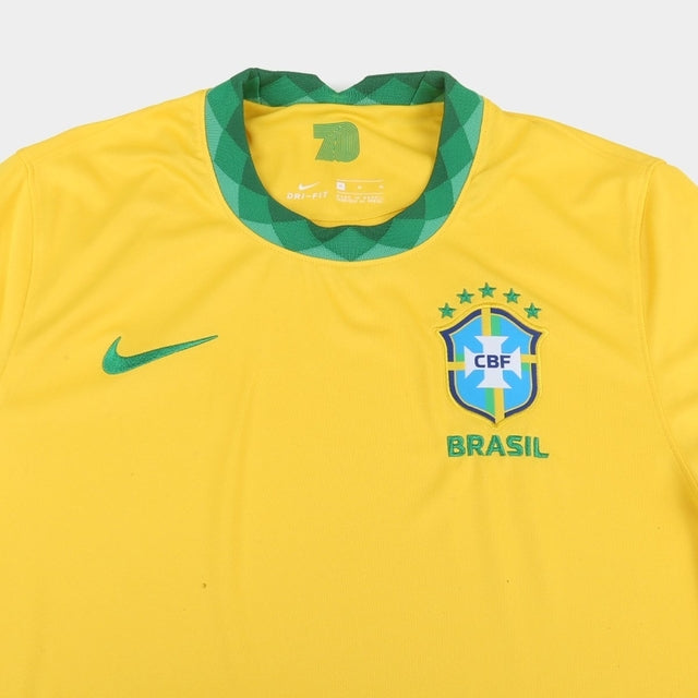 Camisa Seleção Brasileira I 20/21 Torcedor Nike Masculina - Amarelo e Verde