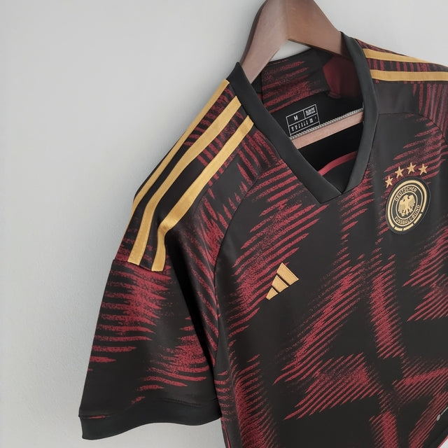 Camisa Seleção da Alemanha II 22/23 - Torcedor Adidas Masculina - Bordô e preta