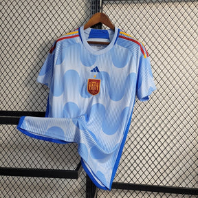 Camisa Seleção da Espanha II 22/23 - Torcedor Adidas Masculina - Azul