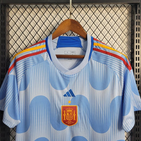 Camisa Seleção da Espanha II 22/23 - Torcedor Adidas Masculina - Azul