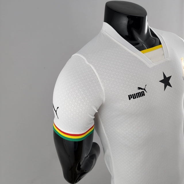 Camisa Seleção da Gana Home 22/23 Jogador Puma Masculina - Branca