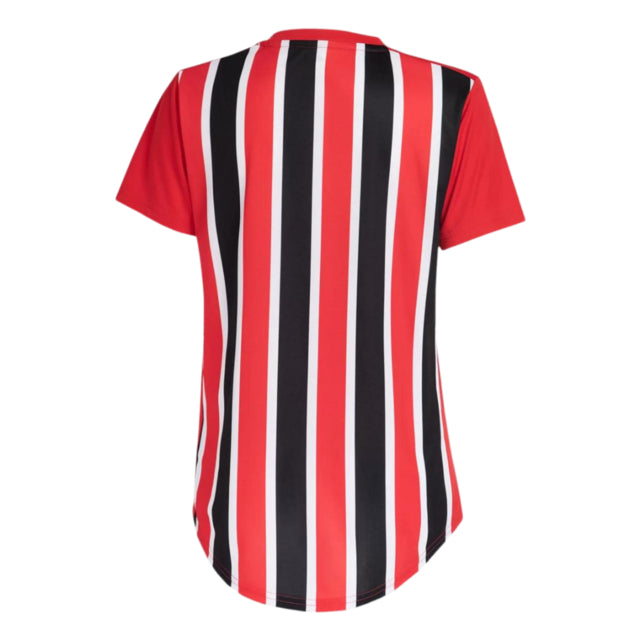 Camisa São Paulo II 22/23 Torcedor Adidas Feminina - Vermelho, Preto e Branco