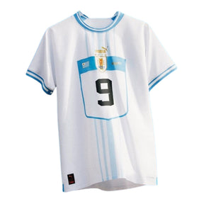 Camisa Uruguai II 22/23 - Torcedor Puma Masculina - Branca com detalhes em azul