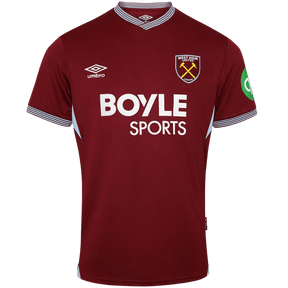 Camisa West Ham Home 2025/2026 Umbro Grená Torcedor Masculina