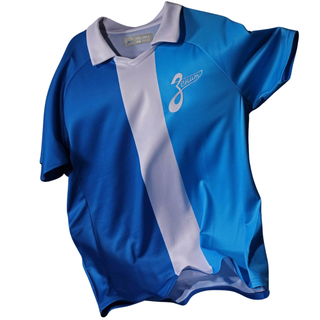 Camisa Zenit 100anos 2025 Kelme Azul Torcedor Masculina