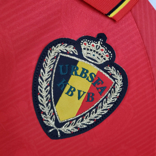 Camisa Bélgica Retrô 1995 Vermelha - Diadora