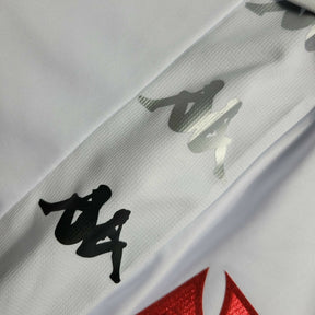 Kit Infantil Vasco da Gama I 22/23 Kappa Torcedor Masculino - Branca com detalhes em preto e vermelho