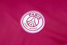 Kit Treino adulto - Camisa e Shorts - Paris Saint-Germain Nike 24/25 - Vinho e preto com detalhes em verde