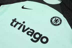 Kit Treino adulto - Camisa e Shorts - Chelsea Nike 23/24 - Verde e preto