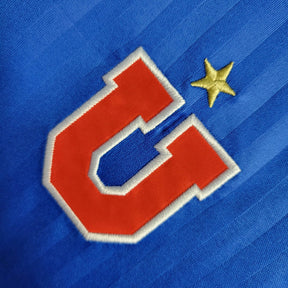Kit Infantil Universidade de Chile I 23/24- Adidas - Azul com detalhes em vermelho e branco