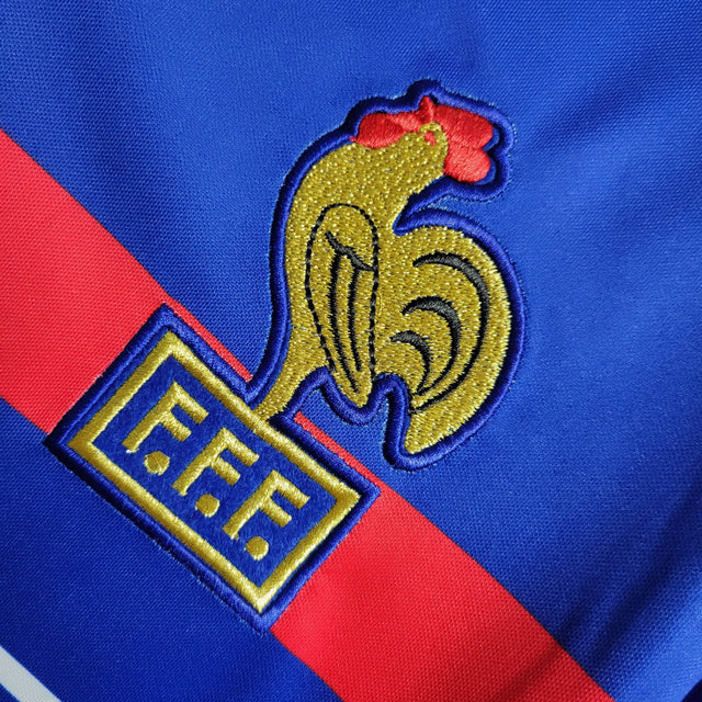 Camisa Retrô Seleção da França I 1984/1986 - Masculina Adidas - Azul