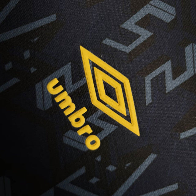 Camisa Retrô Escócia II 1992/1993 - Umbro Masculina - Azul com detalhes em branco