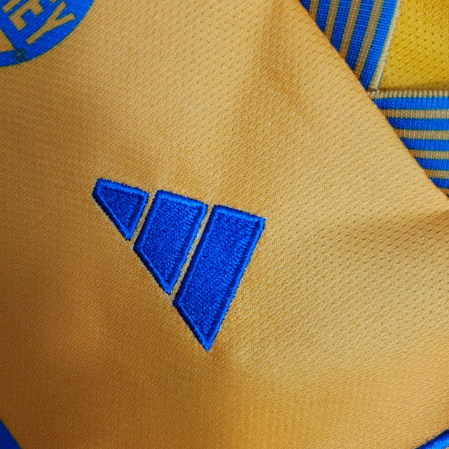 Kit Infantil Tigres I 23/24 - Adidas - Amarelo com detalhes em azul