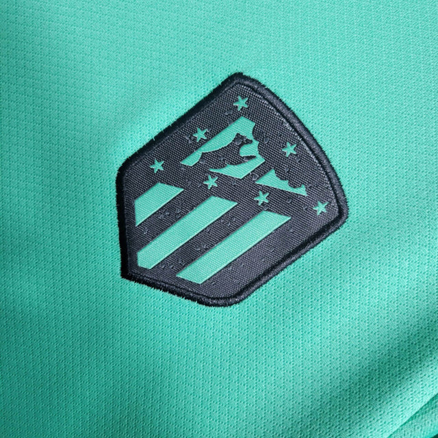 Kit Infantil Atletico de Madrid II 23/24 - Nike - Verde com detalhes em preto