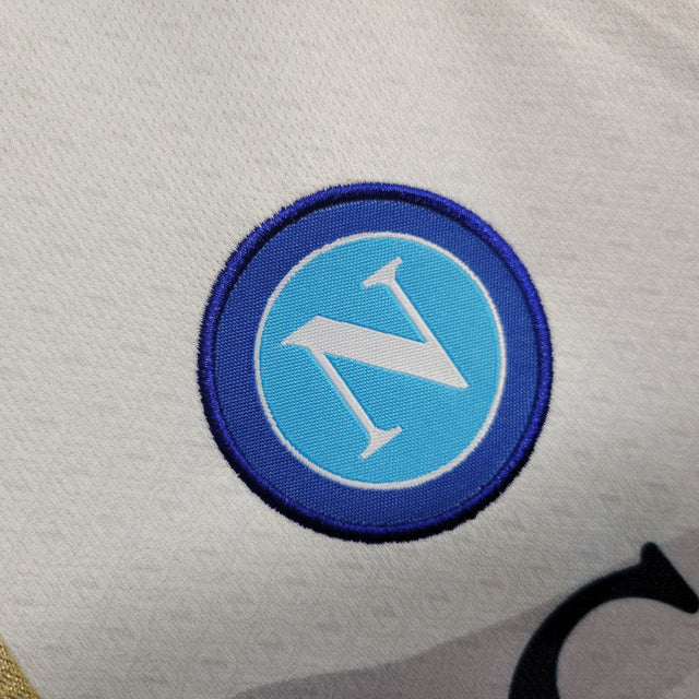 Kit Infantil Napoli II 23/24 - EA7 - Branco com detalhes em azul
