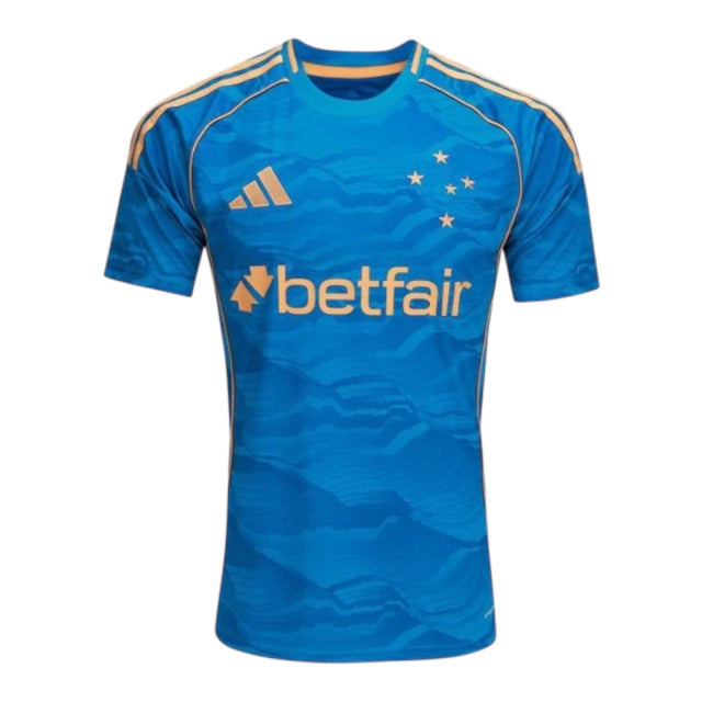 Camisa Cruzeiro III 25/26 - Torcedor Adidas Masculina - Azul com detalhes em dourado