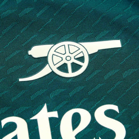 Camisa Arsenal III 23/24 - Torcedor Adidas Feminina - Verde com detalhes em azul