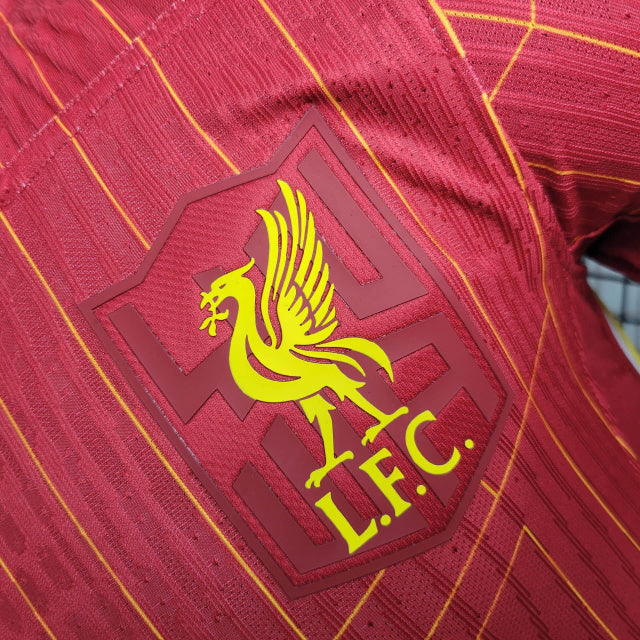 Camisa Liverpool I 24/25 - Jogador Nike Masculina - Vermelha com detalhes em branco