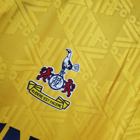 Camisa Tottenham II Retrô 92/94 - Umbro Masculina - Amarela com detalhes em azul e cinza