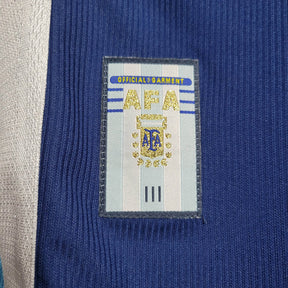 Camisa Retrô Seleção da Argentina II 1998 - Adidas Masculina - Azul com detalhes em branco