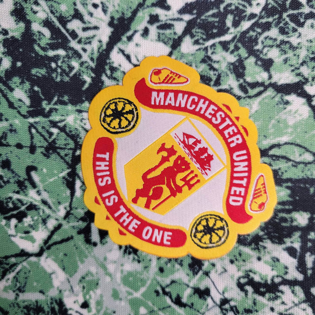 Camisa Manchester United 24/25 - Torcedor Adidas Masculina - Verde com detalhes em branco e vermelho e azul