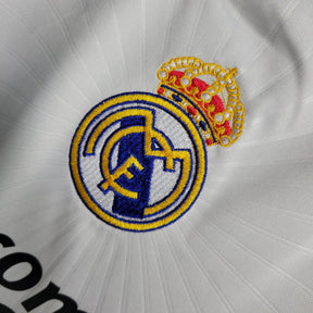 Camisa Retrô Real Madrid I 10/11 - Masculina Adidas - Branca com detalhes em azul