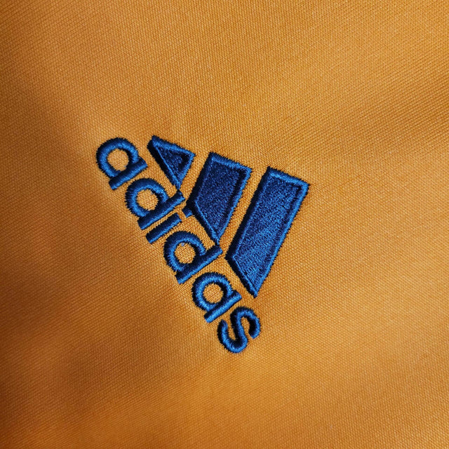 Camisa Retrô Real Madrid II 13/14 - Masculina Adidas - Laranja com detalhes em cinza