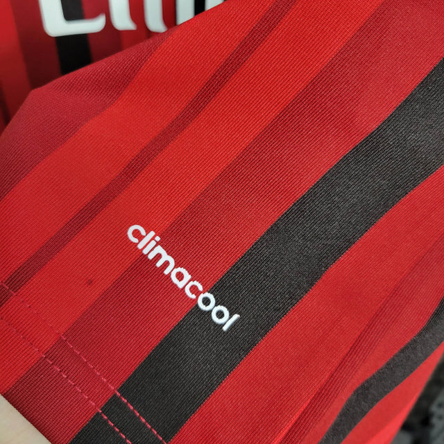 Camisa Retrô AC Milan I 2014/2015 - Masculina Adidas - Vermelha e preta com detalhes em branco