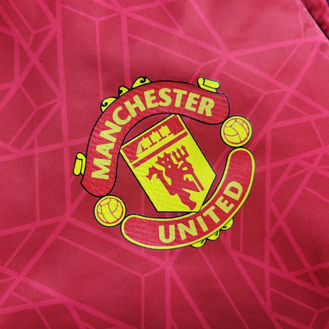 Jaqueta Corta-Vento Manchester United 23/24 - Masculina Adidas - Vermelha