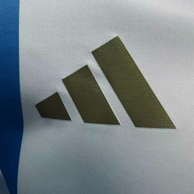 Camisa Seleção Argentina I 24/25 manga longa - Jogador Adidas Masculina - Branca e azul