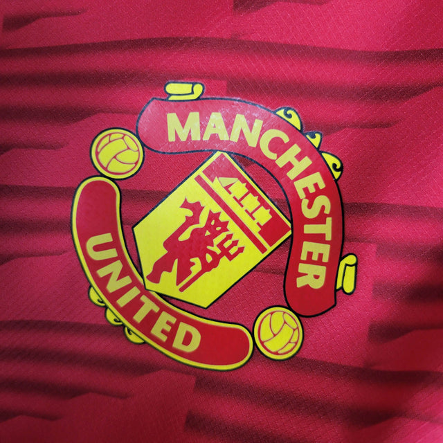 Jaqueta Corta-Vento Manchester United 23/24 - Masculina Adidas - Vermelha