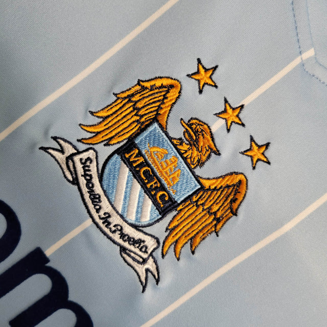 Camisa Retrô Manchester United I 07/08 - Masculina - Azul com detalhes em branco