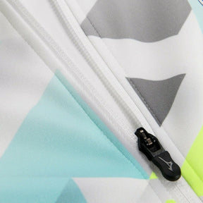 Jaqueta Corta-Vento Lazio Pré -jogo 24/25 - Masculina Mizuno - Branca com detalhes em amarelo e azul