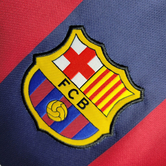 Camisa Retrô Barcelona I 14/15 - Masculina Nike - Azul e vermelha