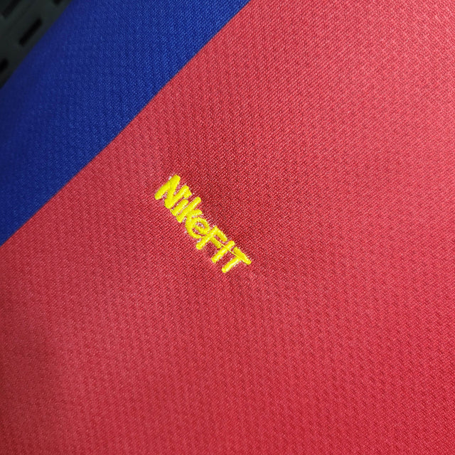 Camisa Retrô Barcelona I 07/08 - Masculina Nike - Vermelha e azul