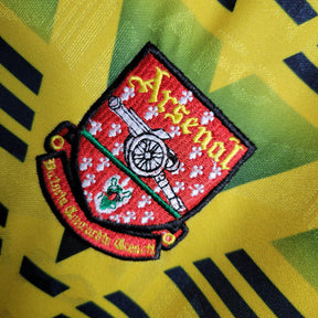 Camisa Retrô Arsenal II 91/93 - Masculina Adidas - Amarela com detalhes em verde e vermelho