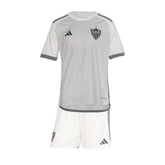 Kit Infantil Atlético Mineiro II 24/25 - Adidas - Branco e cinza