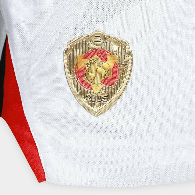 Camisa São Paulo I 25/26 - Torcedor New Balance Masculina - Branca com detalhes em vermelho e preto