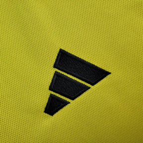 Camisa Flamengo Treino 24/25 polo - Torcedor Adidas Masculina - Amarela com detalhes em preto e cinza
