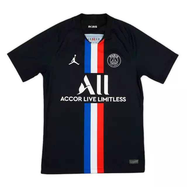 Camisa Retrô Paris Saint-Germain IV 2019/20 - Masculina Jordan - Preta